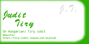 judit tiry business card